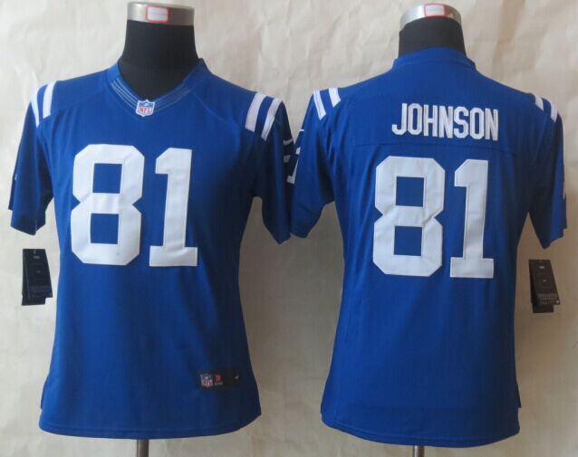 Womens Nike Limited Indianapolis Colts 81 Johnson Blue Jerseys,We sell and wholesale Womens Nike Limited Indianapolis Colts 81 Johnson Blue Jerseys on line form chian!