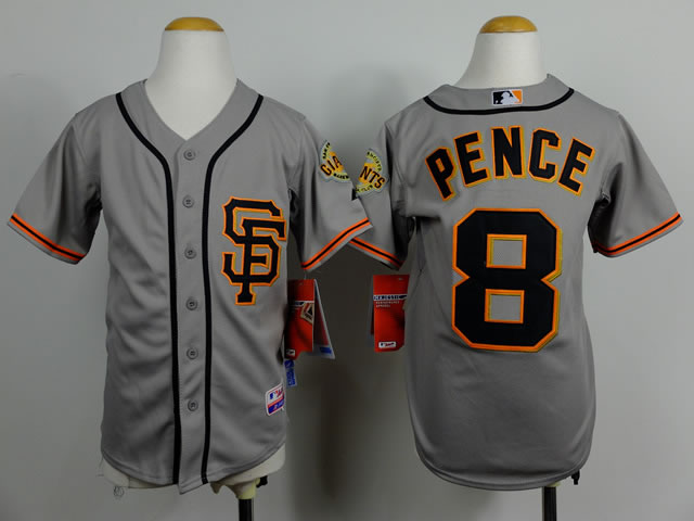 Youth San Francisco Giants #8 Hunter Pence Gray SF Jerseys,We sell and wholesale Youth San Francisco Giants #8 Hunter Pence Gray SF Jerseys on line form chian!