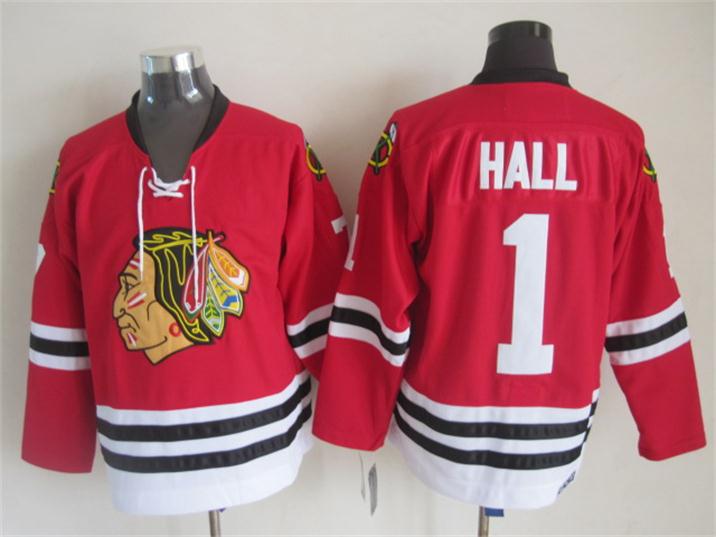 Chicago Blackhawks #1 Hall Red Throwback CCM New Jerseys,We sell and wholesale Chicago Blackhawks #1 Hall Red Throwback CCM New Jerseys on line form chian!