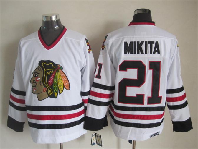 Chicago Blackhawks #21 Stan Mikita White Throwback CCM Jerseys,We sell and wholesale Chicago Blackhawks #21 Stan Mikita White Throwback CCM Jerseys on line form chian!