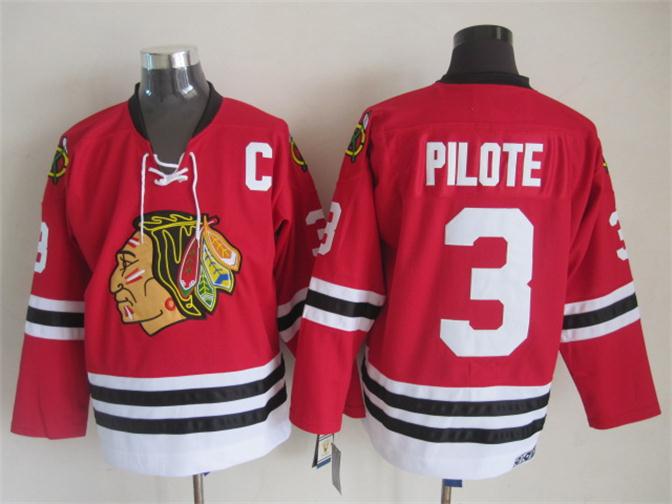 Chicago Blackhawks #3 Pilote Red Throwback CCM New Jerseys,We sell and wholesale Chicago Blackhawks #3 Pilote Red Throwback CCM New Jerseys on line form chian!