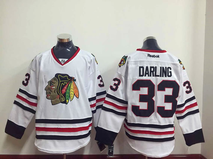 Chicago Blackhawks #33 Darling White Jerseys,We sell and wholesale Chicago Blackhawks #33 Darling White Jerseys on line form chian!