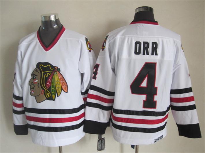 Chicago Blackhawks #4 Bobby Orr White Throwback CCM Jerseys,We sell and wholesale Chicago Blackhawks #4 Bobby Orr White Throwback CCM Jerseys on line form chian!