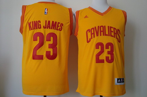 Cleveland Cavaliers #23 King James 2015 Yellow Fashion Jerseys,We sell and wholesale Cleveland Cavaliers #23 King James 2015 Yellow Fashion Jerseys on line form chian!
