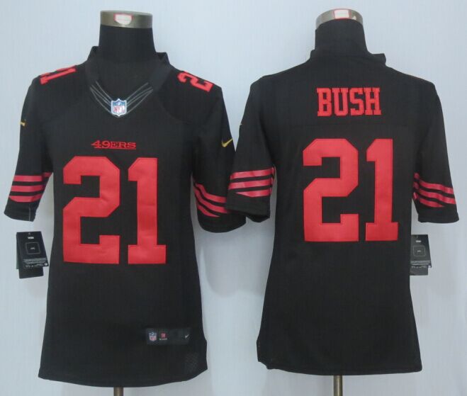 Nike Limited San Francisco 49ers #21 Reggie Bush Black Jerseys,We sell and wholesale Nike Limited San Francisco 49ers #21 Reggie Bush Black Jerseys on line form chian!