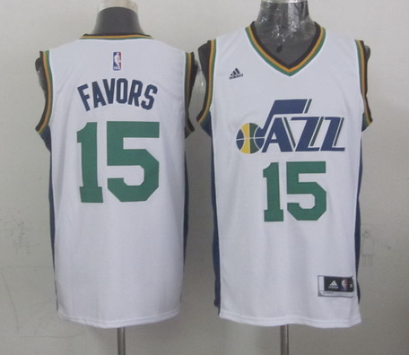 Utah Jazz #15 Derrick Favors Revolution 30 Swingman 2014 New White Swingman Jerseys,We sell and wholesale Utah Jazz #15 Derrick Favors Revolution 30 Swingman 2014 New White Swingman Jerseys on line form chian!