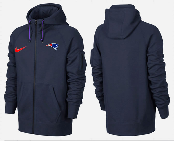Men New England Patriots Team Logo Full Zip NFL Hoodie (11),We sell and wholesale Men New England Patriots Team Logo Full Zip NFL Hoodie (11) on line form chian!