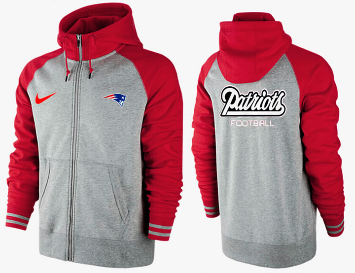 Men New England Patriots Team Logo Full Zip NFL Hoodie (12),We sell and wholesale Men New England Patriots Team Logo Full Zip NFL Hoodie (12) on line form chian!