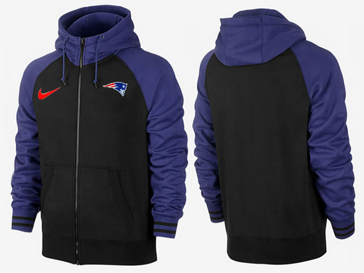Men New England Patriots Team Logo Full Zip NFL Hoodie (3),We sell and wholesale Men New England Patriots Team Logo Full Zip NFL Hoodie (3) on line form chian!