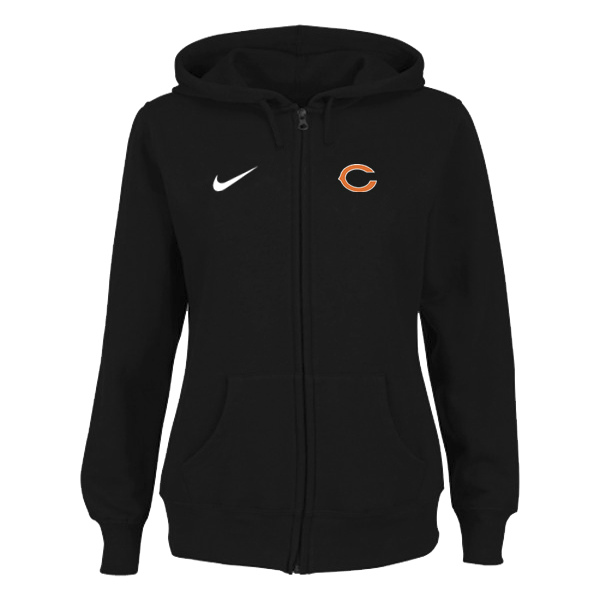 Women Chicago Bears Tailgater Full Zip Hoodie - Black,We sell and wholesale Women Chicago Bears Tailgater Full Zip Hoodie - Black on line form chian!