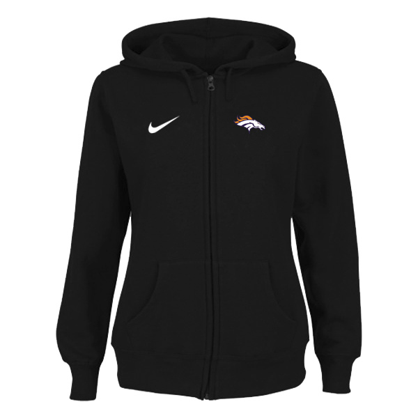 Women Denver Broncos Tailgater Full Zip Hoodie - Black,We sell and wholesale Women Denver Broncos Tailgater Full Zip Hoodie - Black on line form chian!