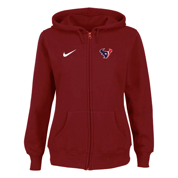 Women Houston Texans Tailgater Full Zip Hoodie - Red,We sell and wholesale Women Houston Texans Tailgater Full Zip Hoodie - Red on line form chian!