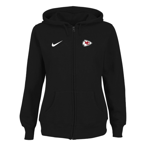 Women Kansas City Chiefs Tailgater Full Zip Hoodie - Black,We sell and wholesale Women Kansas City Chiefs Tailgater Full Zip Hoodie - Black on line form chian!