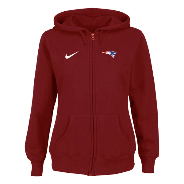 Women New England Patriots Tailgater Full Zip Hoodie - Red,We sell and wholesale Women New England Patriots Tailgater Full Zip Hoodie - Red on line form chian!