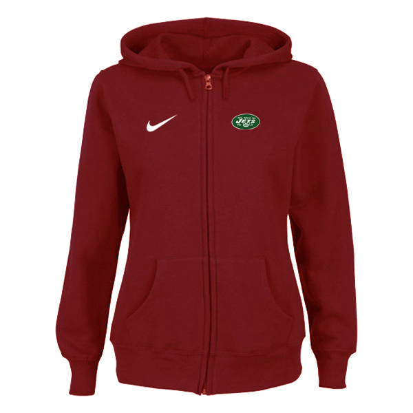 Women New York Jets Tailgater Full Zip Hoodie - Red,We sell and wholesale Women New York Jets Tailgater Full Zip Hoodie - Red on line form chian!