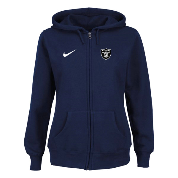 Women Oakland Raiders Tailgater Full Zip Hoodie - Blue,We sell and wholesale Women Oakland Raiders Tailgater Full Zip Hoodie - Blue on line form chian!