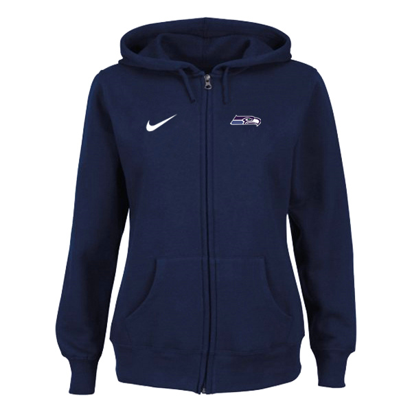 Women Seattle Seahawks Tailgater Full Zip Hoodie - Blue,We sell and wholesale Women Seattle Seahawks Tailgater Full Zip Hoodie - Blue on line form chian!