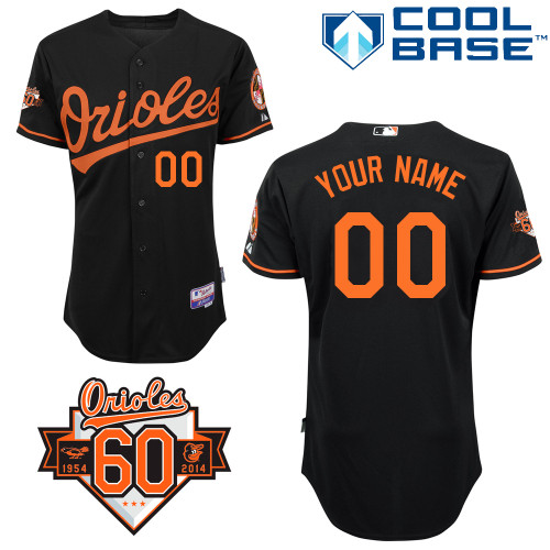 Customized Baltimore Orioles MLB Jersey-Men's Stitched Alternate Black Cool Base Commemorative 60th Patch Jersey,We sell and wholesale Customized Baltimore Orioles MLB Jersey-Men's Stitched Alternate Black Cool Base Commemorative 60th Patch Jersey on line form chian!