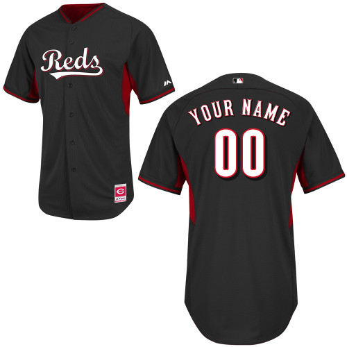 Customized Cincinnati Reds MLB Jersey-Men's Stitched 2014 Cool Base BP Black Baseball Jersey,We sell and wholesale Customized Cincinnati Reds MLB Jersey-Men's Stitched 2014 Cool Base BP Black Baseball Jersey on line form chian!