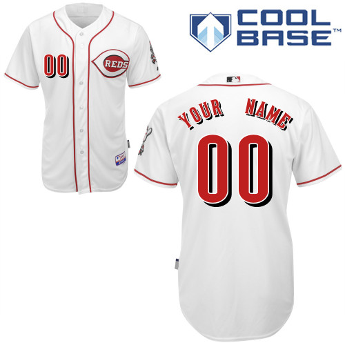 Customized Cincinnati Reds MLB Jersey-Men's Stitched Home White Cool Base Baseball Jersey,We sell and wholesale Customized Cincinnati Reds MLB Jersey-Men's Stitched Home White Cool Base Baseball Jersey on line form chian!