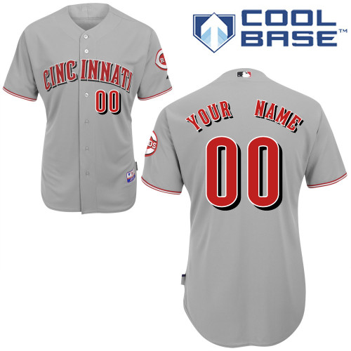 Customized Cincinnati Reds MLB Jersey-Men's Stitched Road Gray Cool Base Baseball Jersey,We sell and wholesale Customized Cincinnati Reds MLB Jersey-Men's Stitched Road Gray Cool Base Baseball Jersey on line form chian!