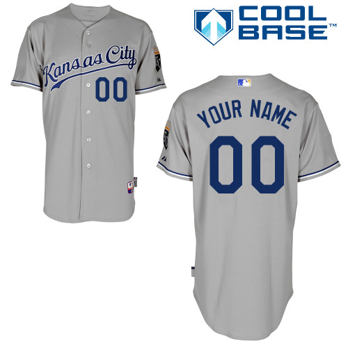 Customized Kansas City Royals MLB Jersey-Men's Stitched Road Gray Cool Base Baseball Jersey,We sell and wholesale Customized Kansas City Royals MLB Jersey-Men's Stitched Road Gray Cool Base Baseball Jersey on line form chian!