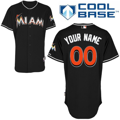 Customized Miami Marlins Baseball Jersey-Women's Stitched Alternate Black Cool Base MLB Jersey,We sell and wholesale Customized Miami Marlins Baseball Jersey-Women's Stitched Alternate Black Cool Base MLB Jersey on line form chian!