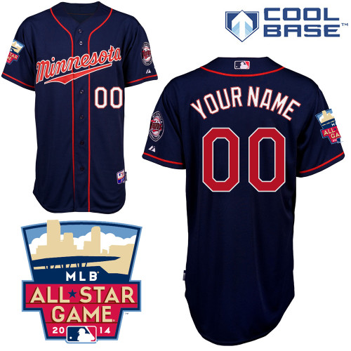 Customized Minnesota Twins MLB Jersey-Men's Stitched 2014 ALL Star Alternate Dark Blue Cool Base Baseball Jersey,We sell and wholesale Customized Minnesota Twins MLB Jersey-Men's Stitched 2014 ALL Star Alternate Dark Blue Cool Base Baseball Jersey on line form chian!