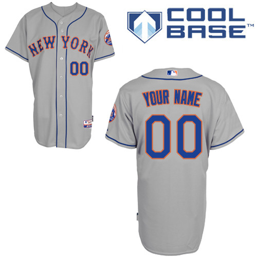 Customized New York Mets MLB Jersey-Men's Stitched Road Gray Cool Base Baseball Jersey,We sell and wholesale Customized New York Mets MLB Jersey-Men's Stitched Road Gray Cool Base Baseball Jersey on line form chian!