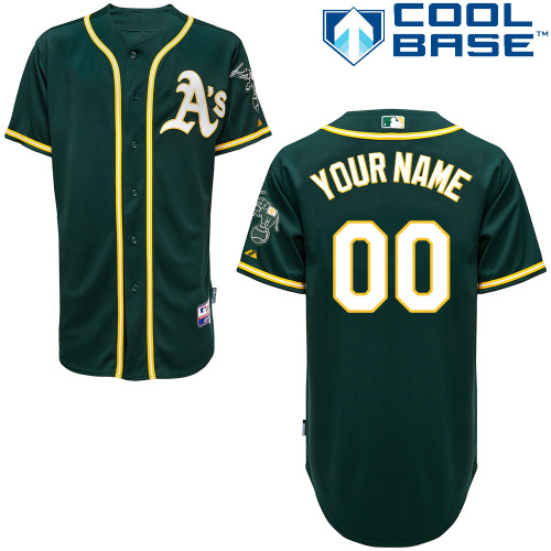 Customized Oakland Athletics MLB Jersey-Men's Stitched Alternate Green Cool Base Baseball Jersey,We sell and wholesale Customized Oakland Athletics MLB Jersey-Men's Stitched Alternate Green Cool Base Baseball Jersey on line form chian!