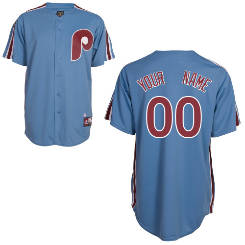 Customized Philadelphia Phillies MLB Jersey-Men's Stitched Road Cooperstown Blue Baseball Jersey,We sell and wholesale Customized Philadelphia Phillies MLB Jersey-Men's Stitched Road Cooperstown Blue Baseball Jersey on line form chian!