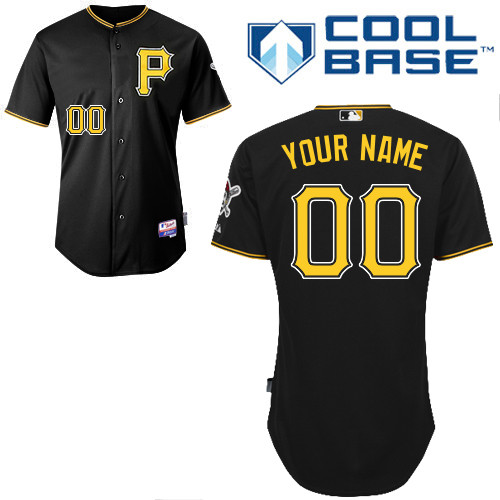 Customized Pittsburgh Pirates MLB Jersey-Men's Stitched Alternate Black Cool Base Baseball Jersey,We sell and wholesale Customized Pittsburgh Pirates MLB Jersey-Men's Stitched Alternate Black Cool Base Baseball Jersey on line form chian!