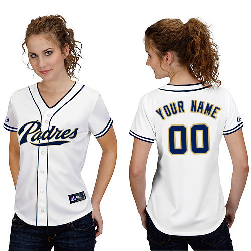 Customized San Diego Padres Baseball Jersey-Women's Stitched Home White Cool Base MLB Jersey,We sell and wholesale Customized San Diego Padres Baseball Jersey-Women's Stitched Home White Cool Base MLB Jersey on line form chian!