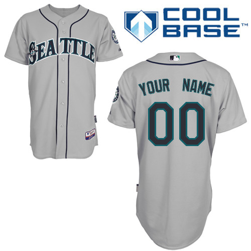 Customized Seattle Mariners MLB Jersey-Men's Stitched Road Gray Cool Base Baseball Jersey,We sell and wholesale Customized Seattle Mariners MLB Jersey-Men's Stitched Road Gray Cool Base Baseball Jersey on line form chian!