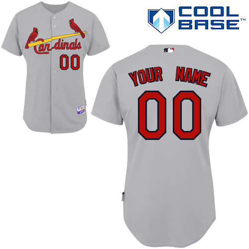 Customized St. Louis Cardinals MLB Jersey-Men's Stitched Road Gray Cool Base Baseball Jersey,We sell and wholesale Customized St. Louis Cardinals MLB Jersey-Men's Stitched Road Gray Cool Base Baseball Jersey on line form chian!