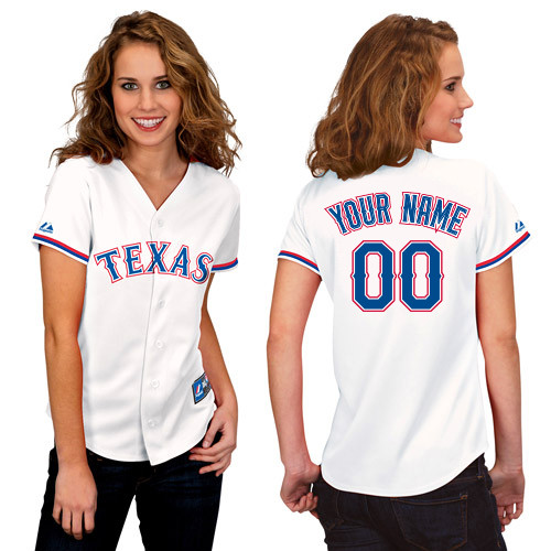 Customized Texas Rangers Baseball Jersey-Women's Stitched Home White Cool Base MLB Jersey,We sell and wholesale Customized Texas Rangers Baseball Jersey-Women's Stitched Home White Cool Base MLB Jersey on line form chian!