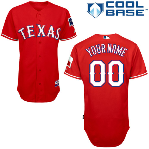 Customized Texas Rangers MLB Jersey-Men's Stitched 2014 Alternate Red Cool Base Baseball Jersey,We sell and wholesale Customized Texas Rangers MLB Jersey-Men's Stitched 2014 Alternate Red Cool Base Baseball Jersey on line form chian!