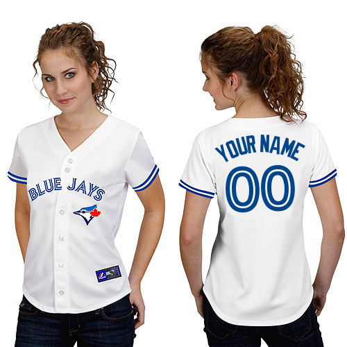Customized Toronto Blue Jays Baseball Jersey-Women's Stitched Home White Cool Base MLB Jersey,We sell and wholesale Customized Toronto Blue Jays Baseball Jersey-Women's Stitched Home White Cool Base MLB Jersey on line form chian!