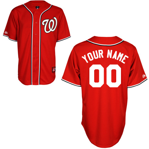 Customized Washington Nationals Baseball Jersey-Women's Stitched Alternate Red Cool Base MLB Jersey,We sell and wholesale Customized Washington Nationals Baseball Jersey-Women's Stitched Alternate Red Cool Base MLB Jersey on line form chian!