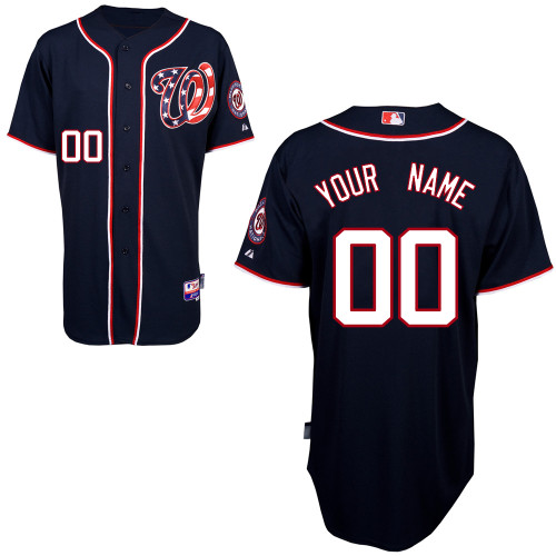 Customized Washington Nationals MLB Jersey-Men's Stitched Alternate Dark Blue Cool Base Baseball Jersey,We sell and wholesale Customized Washington Nationals MLB Jersey-Men's Stitched Alternate Dark Blue Cool Base Baseball Jersey on line form chian!
