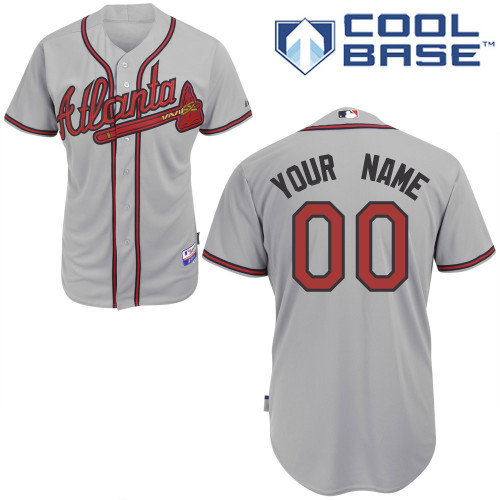 Customized Youth MLB Jersey-Atlanta Braves Stitched Road Gray Cool Base Baseball Jersey,We sell and wholesale Customized Youth MLB Jersey-Atlanta Braves Stitched Road Gray Cool Base Baseball Jersey on line form chian!