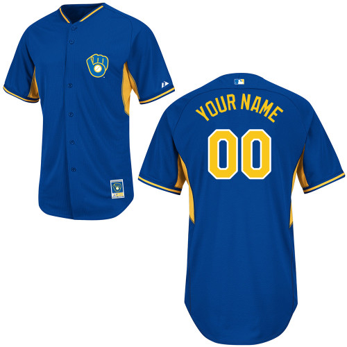 Customized Youth MLB Jersey-Milwaukee Brewers Stitched 2014 Blue Cool Base BP Baseball Jersey,We sell and wholesale Customized Youth MLB Jersey-Milwaukee Brewers Stitched 2014 Blue Cool Base BP Baseball Jersey on line form chian!