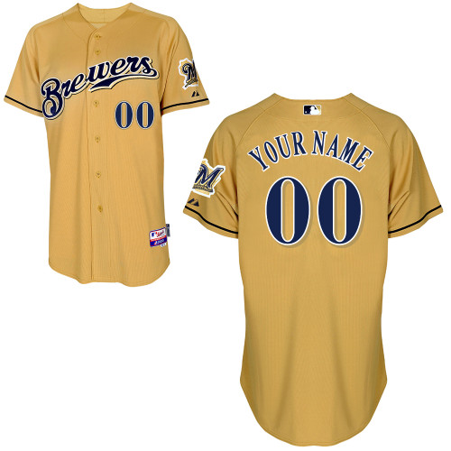 Customized Youth MLB Jersey-Milwaukee Brewers Stitched Gold Baseball Jersey,We sell and wholesale Customized Youth MLB Jersey-Milwaukee Brewers Stitched Gold Baseball Jersey on line form chian!