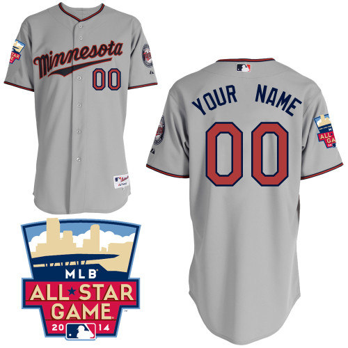 Customized Youth MLB Jersey-Minnesota Twins Stitched 2014 ALL Star Road Gray Cool Base Baseball Jersey,We sell and wholesale Customized Youth MLB Jersey-Minnesota Twins Stitched 2014 ALL Star Road Gray Cool Base Baseball Jersey on line form chian!