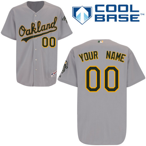 Customized Youth MLB Jersey-Oakland Athletics Stitched Road Gray Cool Base Baseball Jersey,We sell and wholesale Customized Youth MLB Jersey-Oakland Athletics Stitched Road Gray Cool Base Baseball Jersey on line form chian!