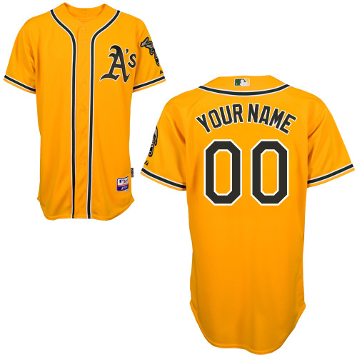 Customized Youth MLB Jersey-Oakland Athletics Stitched Yellow Cool Base Baseball Jersey,We sell and wholesale Customized Youth MLB Jersey-Oakland Athletics Stitched Yellow Cool Base Baseball Jersey on line form chian!