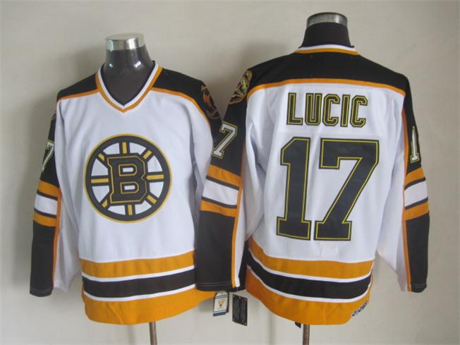 Boston Bruins #17 Milan Lucic White CCM Throwback Jerseys,We sell and wholesale Boston Bruins #17 Milan Lucic White CCM Throwback Jerseys on line form chian!