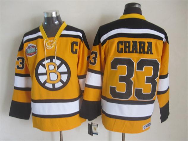 Boston Bruins #33 Zdeno Chara Yellow 75TH CCM Throwback Jerseys,We sell and wholesale Boston Bruins #33 Zdeno Chara Yellow 75TH CCM Throwback Jerseys on line form chian!