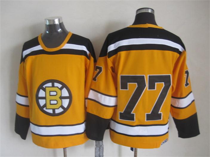 Boston Bruins #77 Ray Bourque Yellow CCM Throwback Jerseys,We sell and wholesale Boston Bruins #77 Ray Bourque Yellow CCM Throwback Jerseys on line form chian!