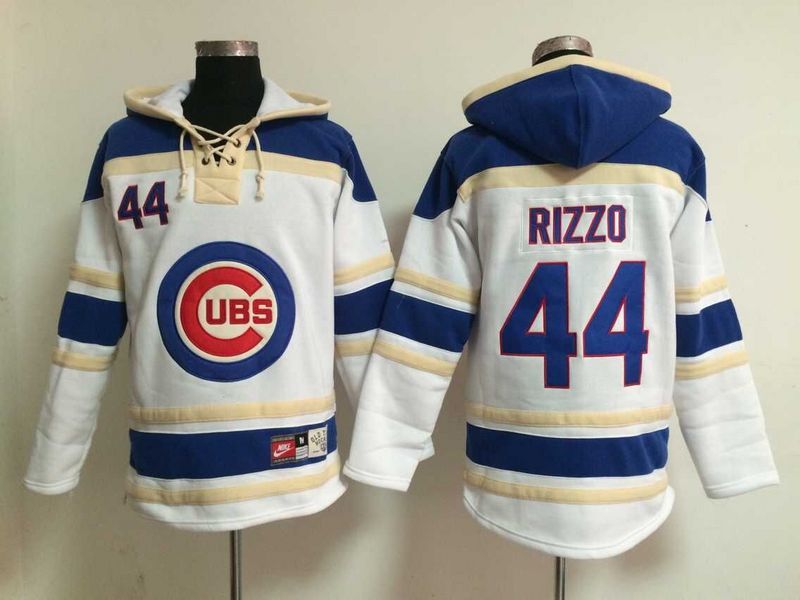 Chicago Cubs #44 Anthony Rizzo White Hoodie,We sell and wholesale Chicago Cubs #44 Anthony Rizzo White Hoodie on line form chian!